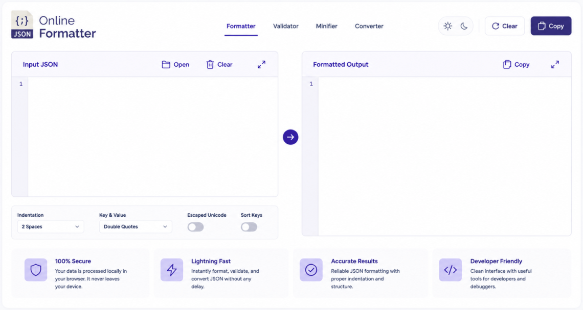 Create a JSON Business Profile Template