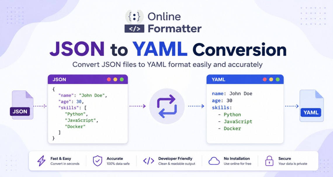 How to Convert YAML Files to JSON Format Easily