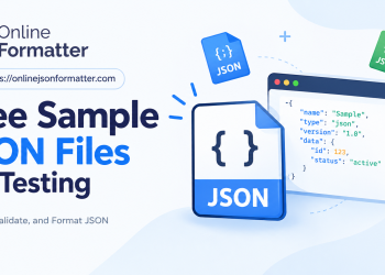 Sample JSON files for testing with ready-made JSON examples