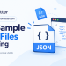 Sample JSON files for testing with ready-made JSON examples