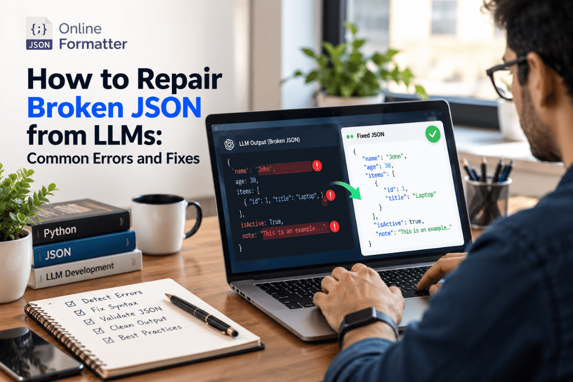 How to Repair Broken JSON from LLMs: Common Errors and Fixes